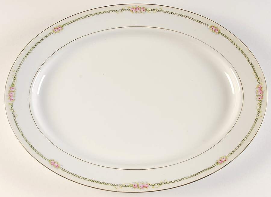 N165 16" Oval Serving Platter by Noritake-1