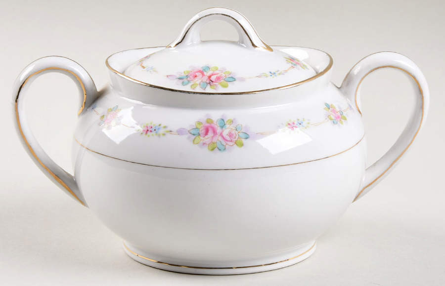 N169 Sugar Bowl & Lid by Noritake-1
