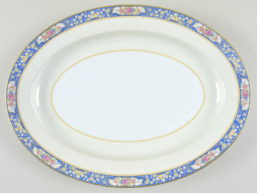 Margo 16" Oval Serving Platter by Noritake-1