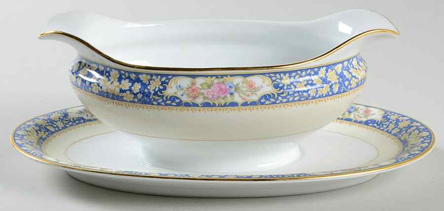 Margo Gravy Boat with Attached Underplate by Noritake-1