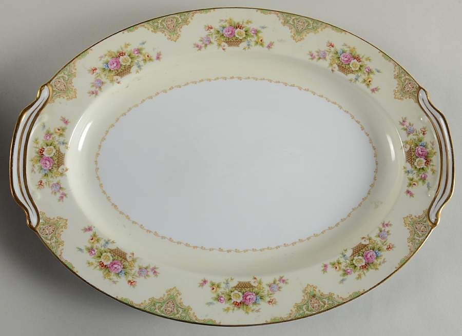N177 16" Oval Serving Platter by Noritake-1