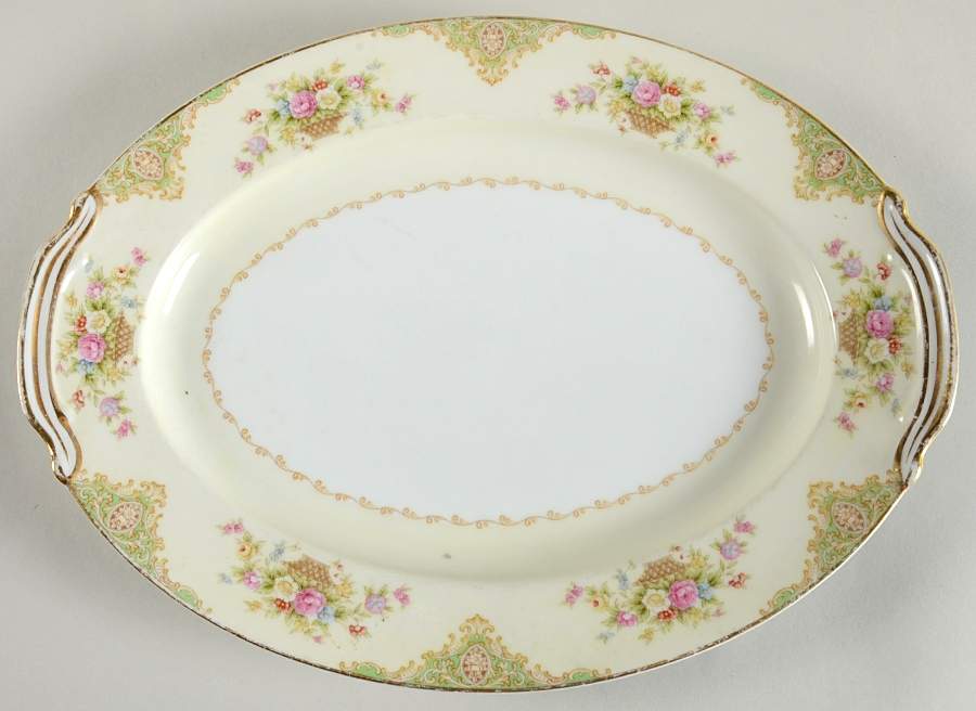 N177 12" Oval Serving Platter by Noritake-1
