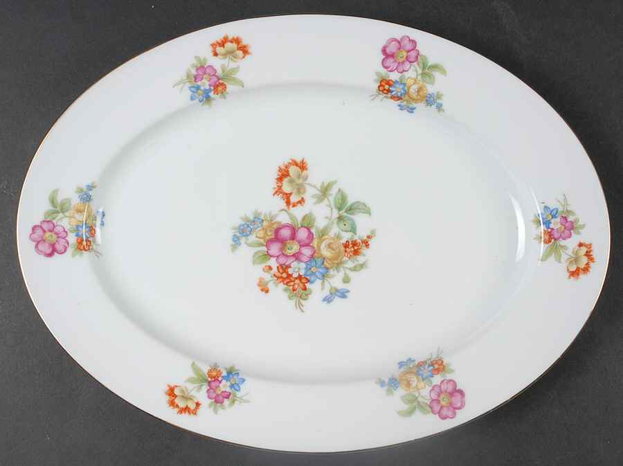 N178 12" Oval Serving Platter by Noritake-1