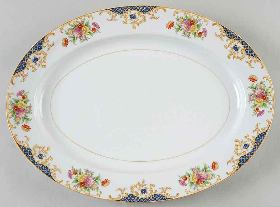 N179 13" Oval Serving Platter by Noritake-1