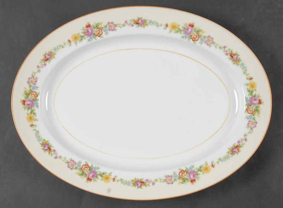 N187 13" Oval Serving Platter by Noritake-1