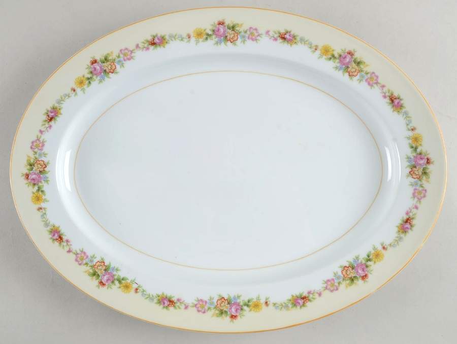N187 16" Oval Serving Platter by Noritake-1