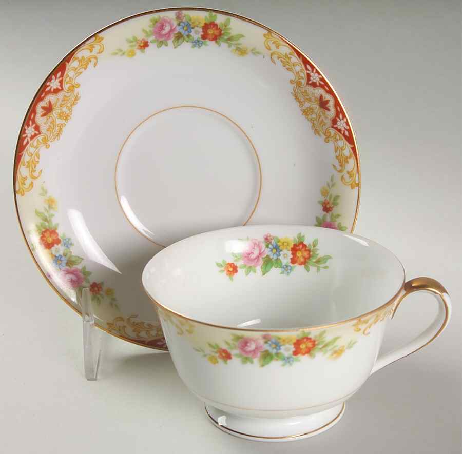 N191 Footed Cup & Saucer Set by Noritake-1