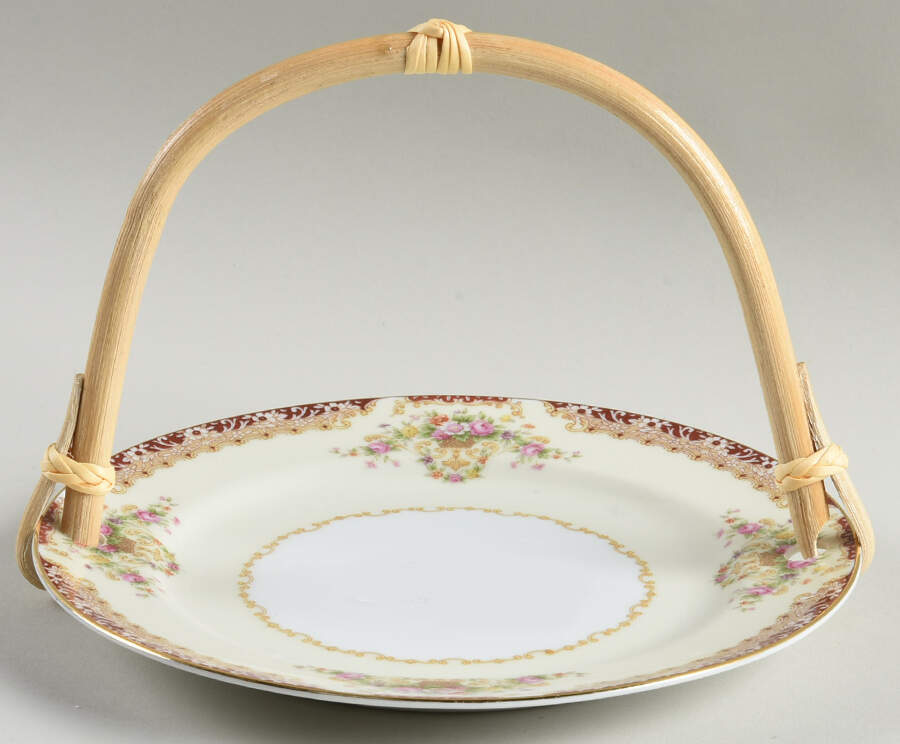 N20 5 3/8"-5 5/8" Bamboo Handled Serving Plate  HC by Noritake-1