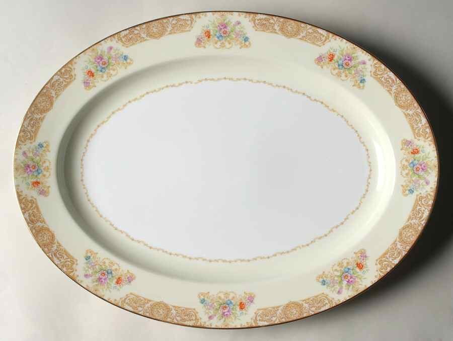 N231 16" Oval Serving Platter by Noritake-1