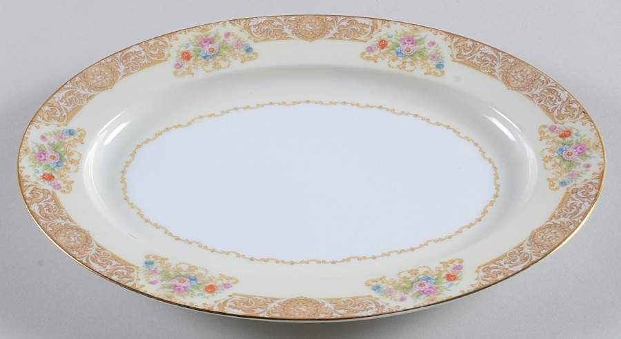 N231 11" Oval Serving Platter by Noritake-1