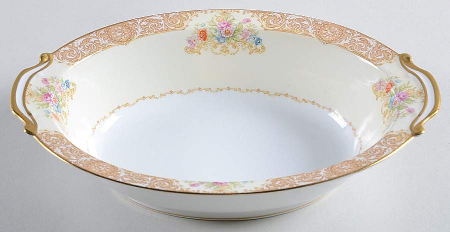 N231 10" Oval Vegetable Bowl by Noritake-1