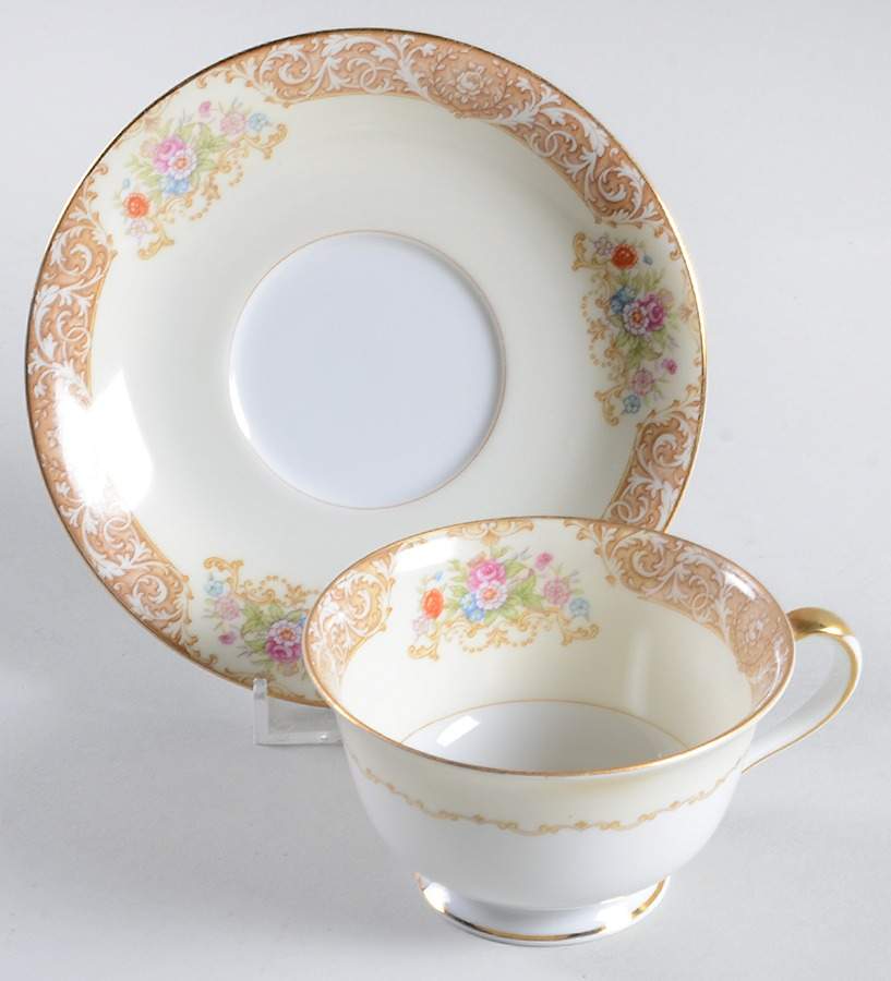 N231 Footed Cup & Saucer Set by Noritake-1