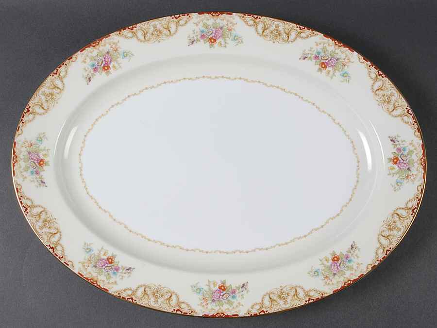 N234 16" Oval Serving Platter by Noritake-1