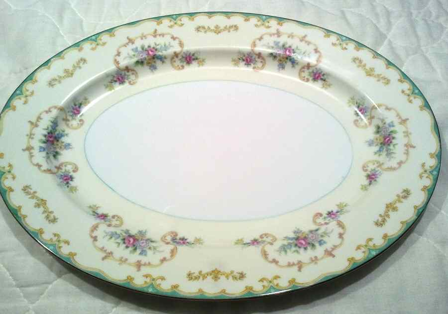 N238 14" Oval Serving Platter by Noritake-1