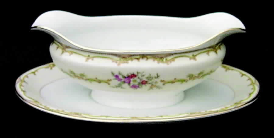 N240 Gravy Boat with Attached Underplate by Noritake-1