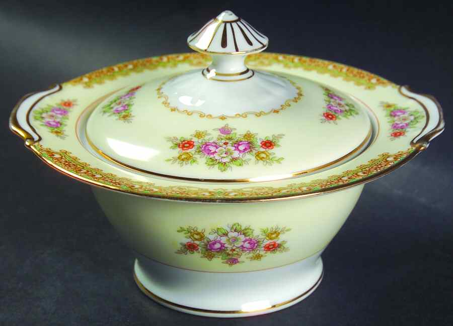 N244 Sugar Bowl & Lid by Noritake-1