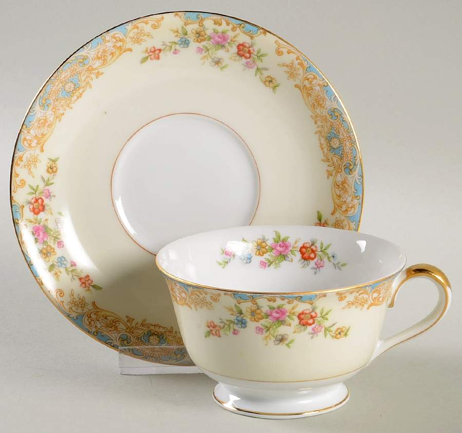 N251 Footed Cup & Saucer Set by Noritake-1