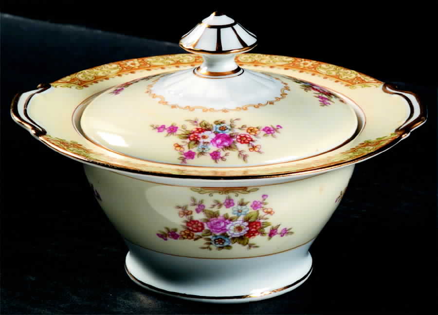 N268 Sugar Bowl & Lid by Noritake-1
