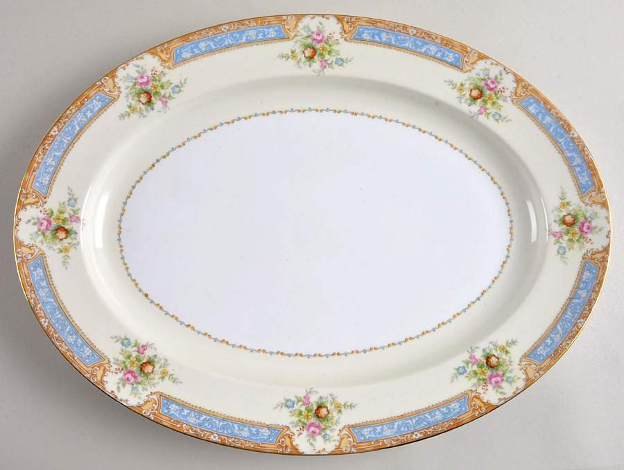 N273 16" Oval Serving Platter by Noritake-1