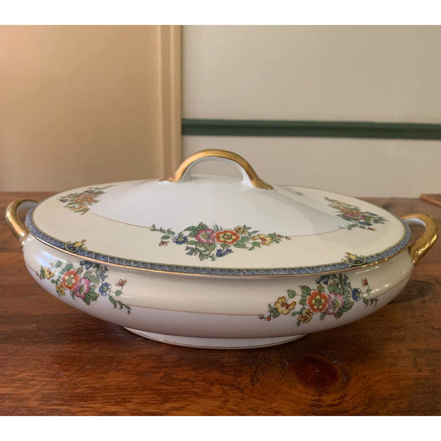 N282 Oval Covered Vegetable by Noritake-1
