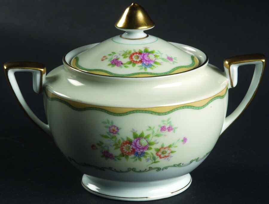 N284 Sugar Bowl & Lid by Noritake-1