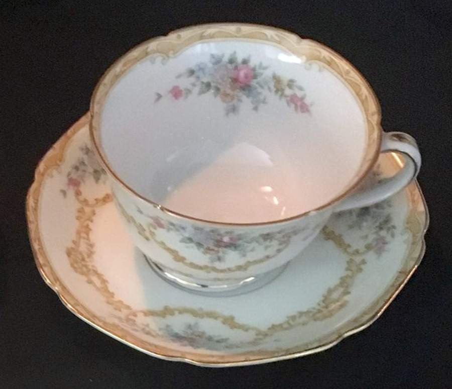 N293 Footed Cup & Saucer Set by Noritake-1