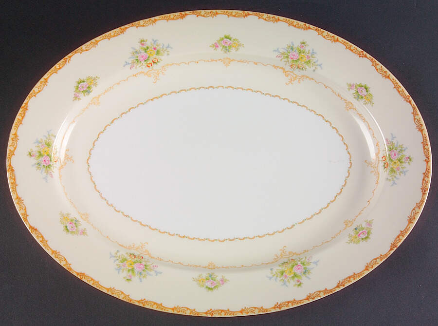N309 16" Oval Serving Platter by Noritake-1