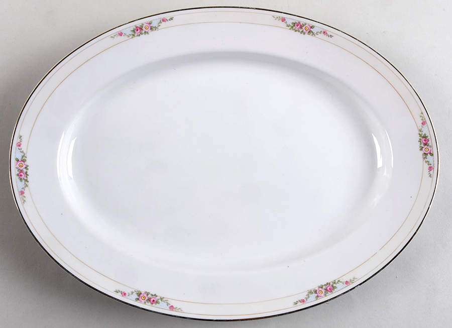 Mystery #66 14" Oval Serving Platter by Noritake-1