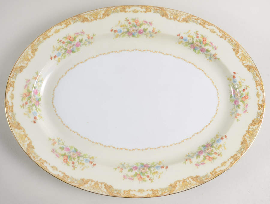 N329 16" Oval Serving Platter by Noritake-1