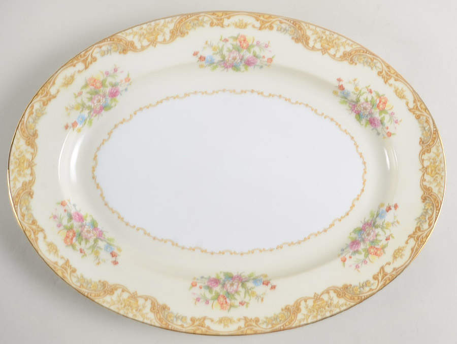 N329 11" Oval Serving Platter by Noritake-1