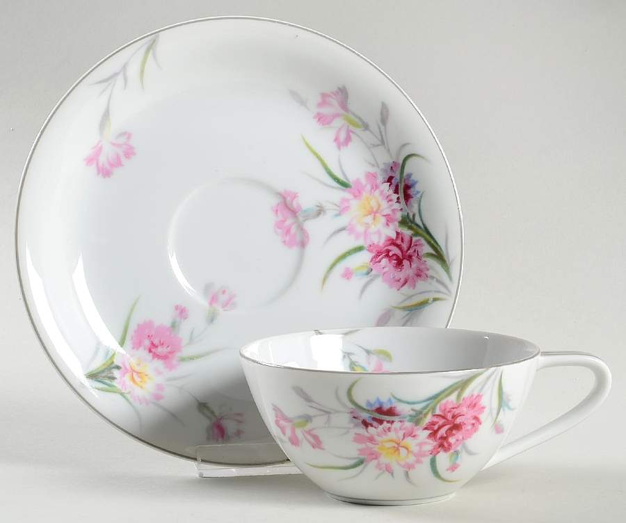 N344 Flat Cup & Saucer Set by Noritake-1