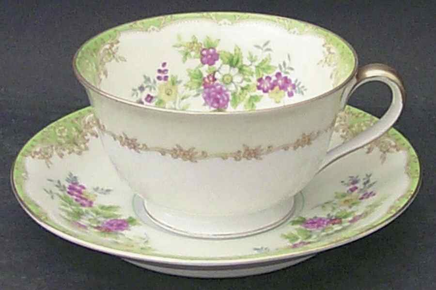 N355 Footed Cup & Saucer Set by Noritake-1