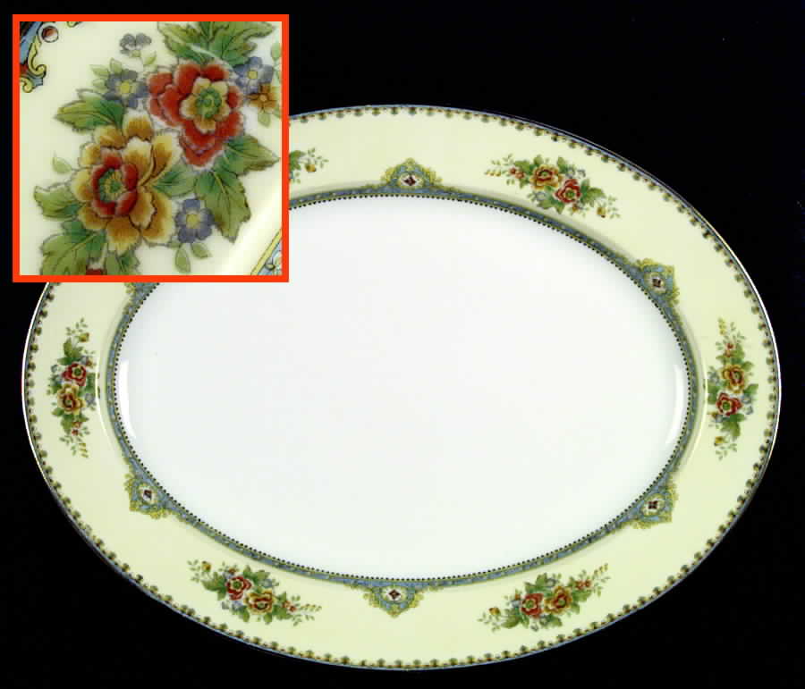 N359 14" Oval Serving Platter by Noritake-1