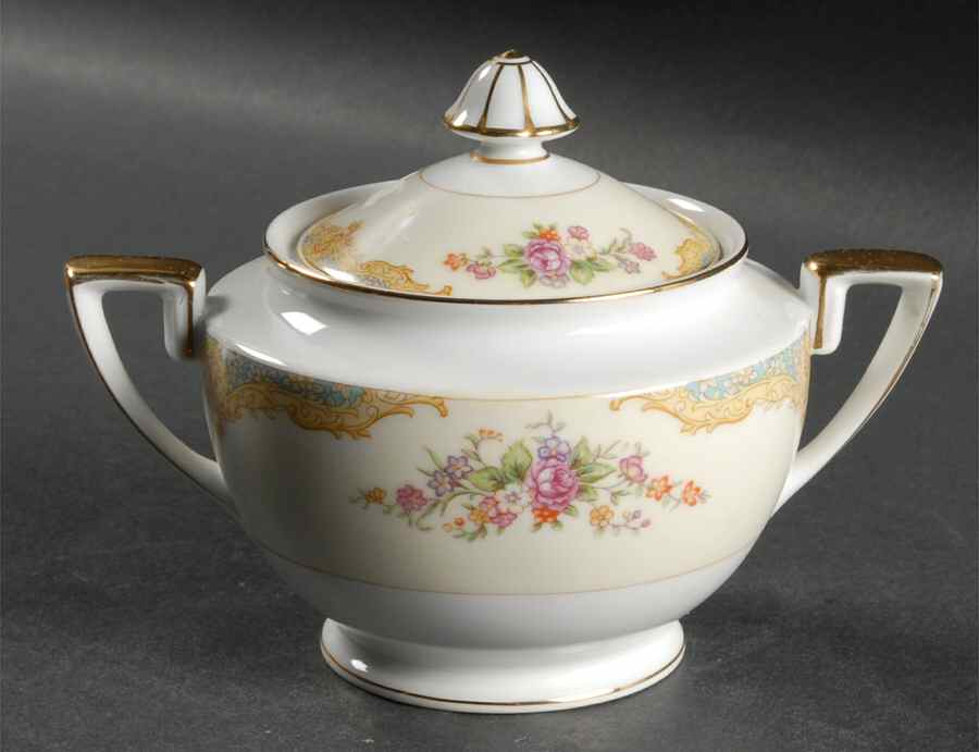 Mystery #207b Sugar Bowl & Lid by Noritake-1