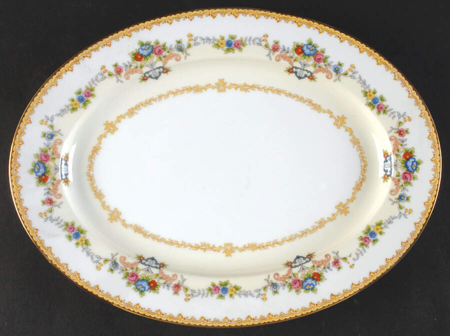 N367 11" Oval Serving Platter by Noritake-1