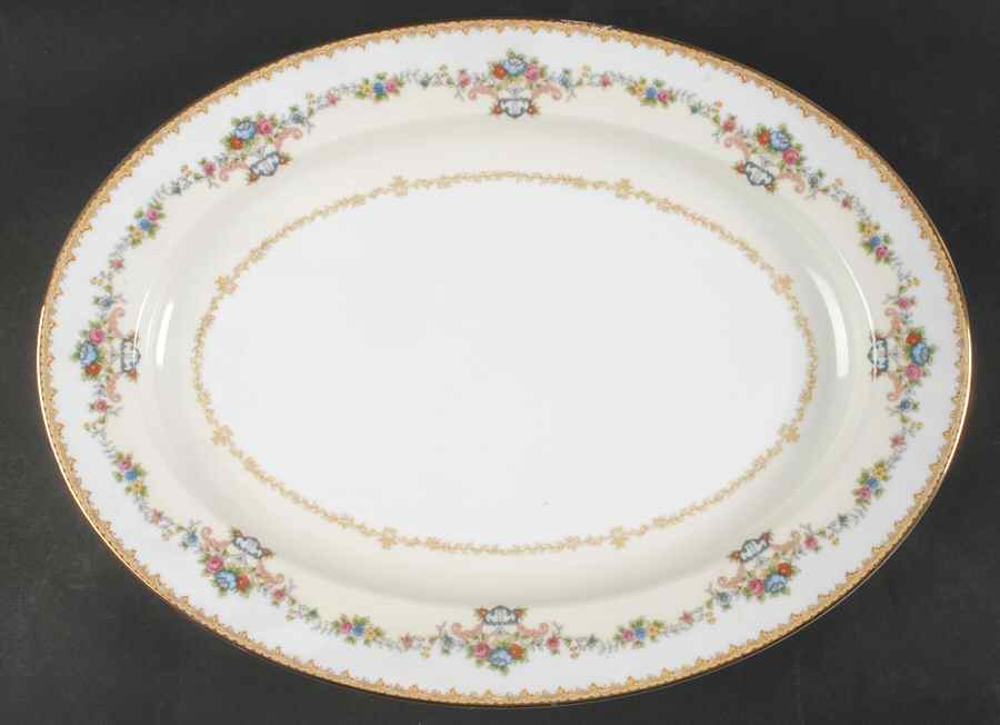 N367 16" Oval Serving Platter by Noritake-1