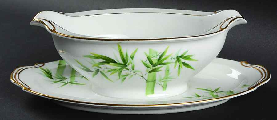 N369 Gravy Boat with Attached Underplate by Noritake-1