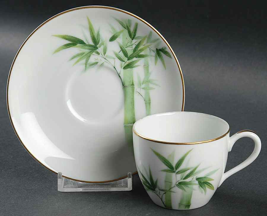 N369 Flat Demitasse Cup & Saucer Set by Noritake-1