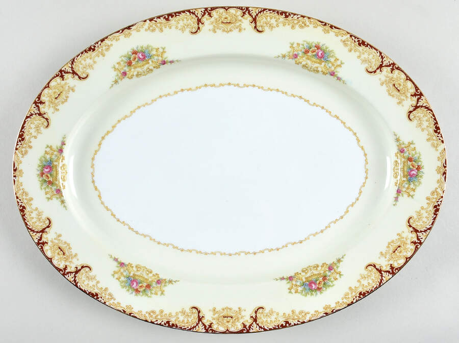 N376 13" Oval Serving Platter by Noritake-1