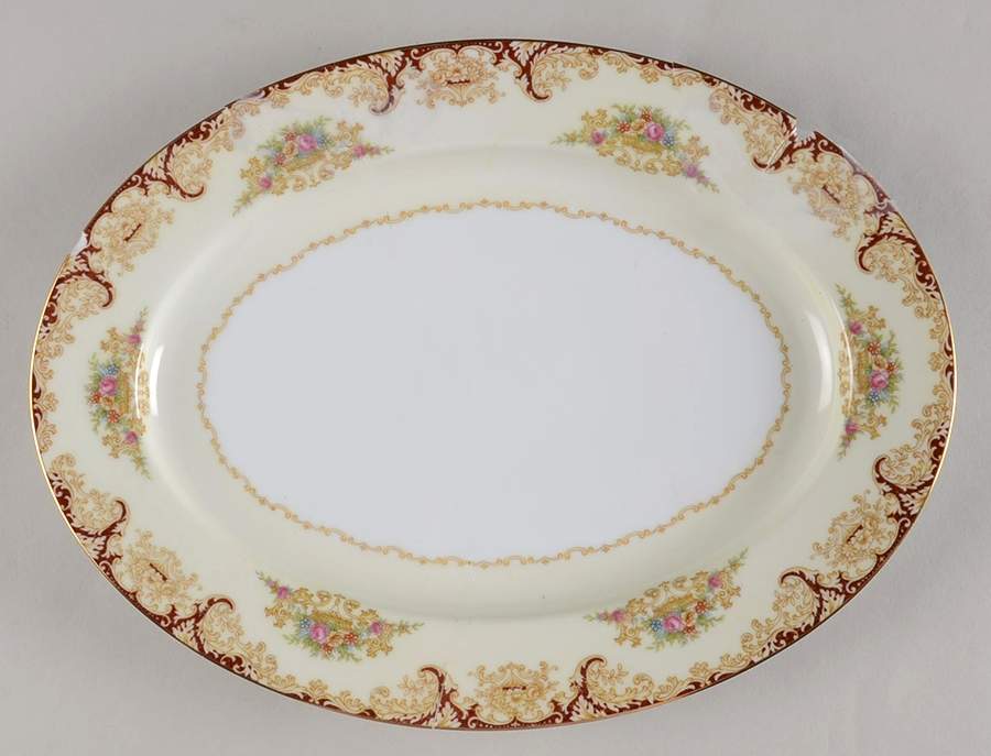 N376 11" Oval Serving Platter by Noritake-1