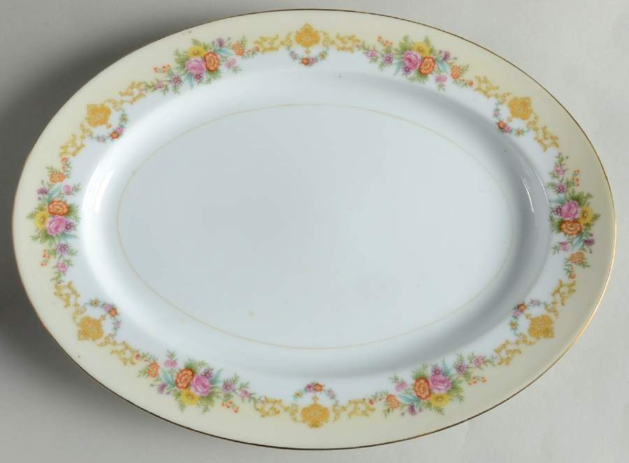 N38 13" Oval Serving Platter by Noritake-1