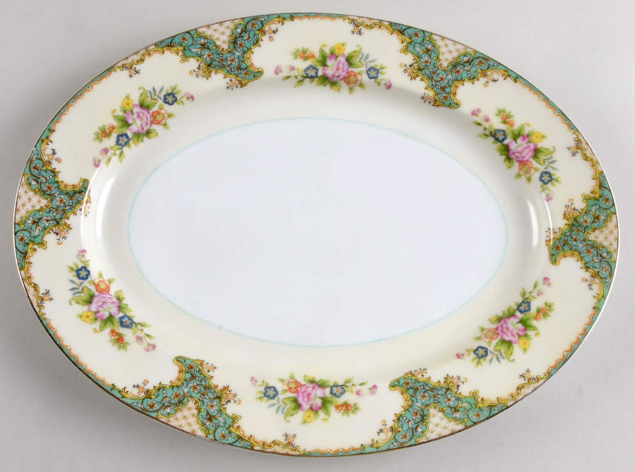 N385 13" Oval Serving Platter by Noritake-1