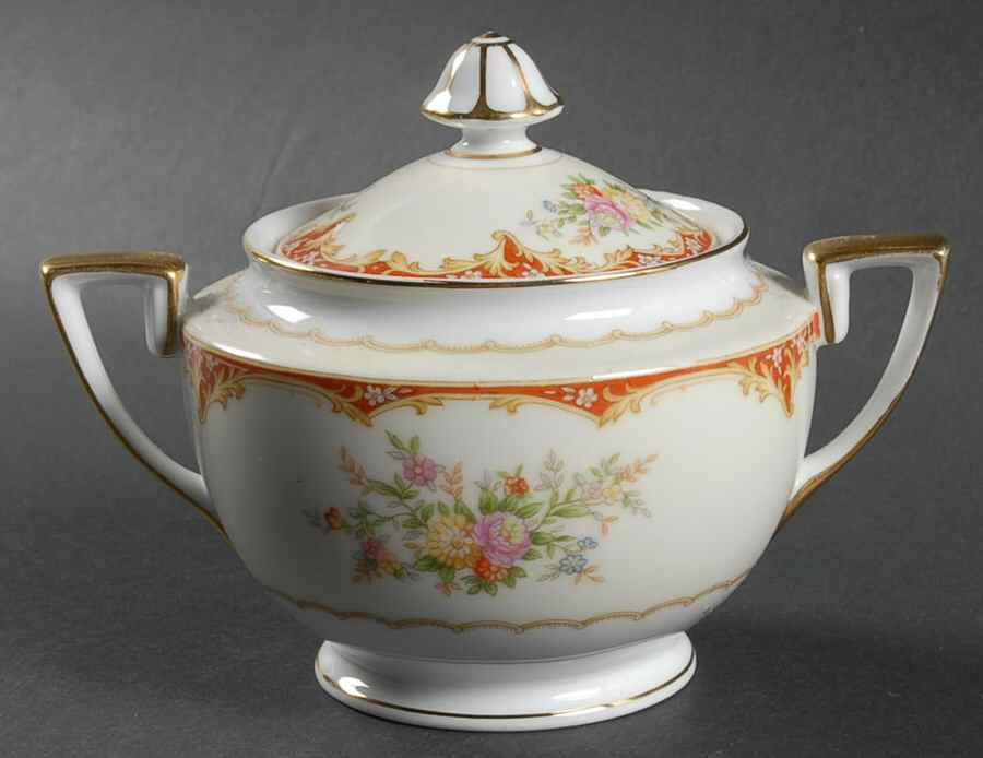 N393 Sugar Bowl & Lid by Noritake-1
