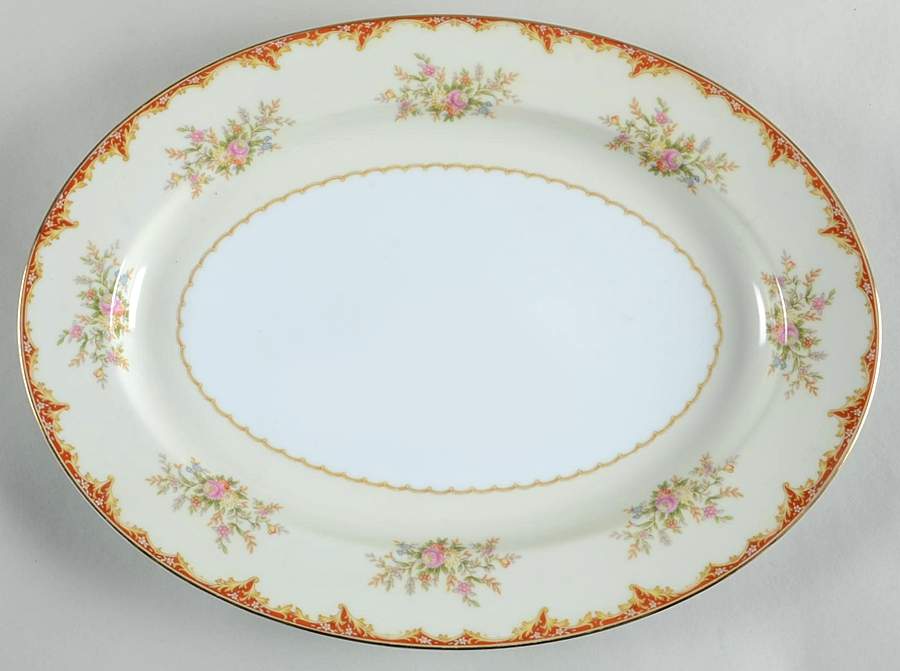 N393 16" Oval Serving Platter by Noritake-1
