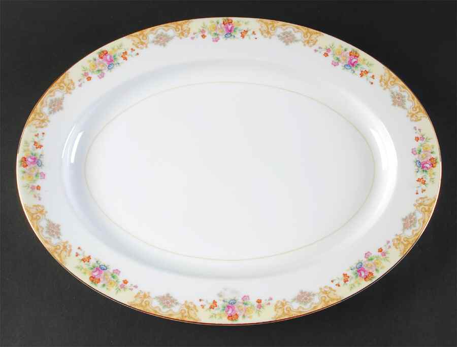 N399 16" Oval Serving Platter by Noritake-1