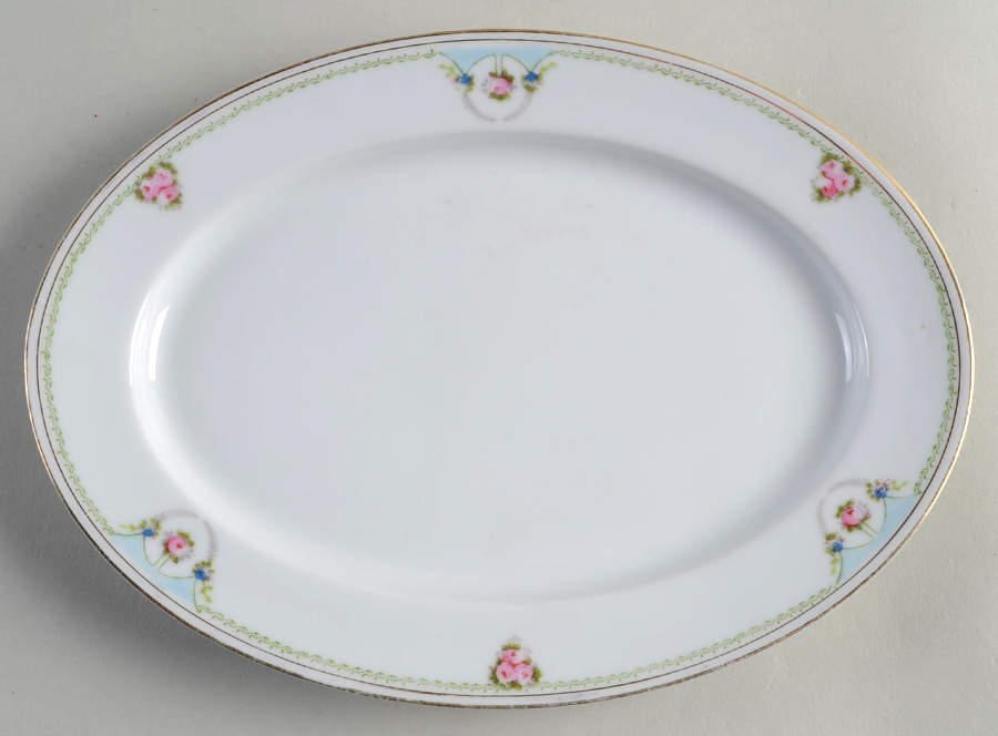 N41 10" Oval Serving Platter by Noritake-1