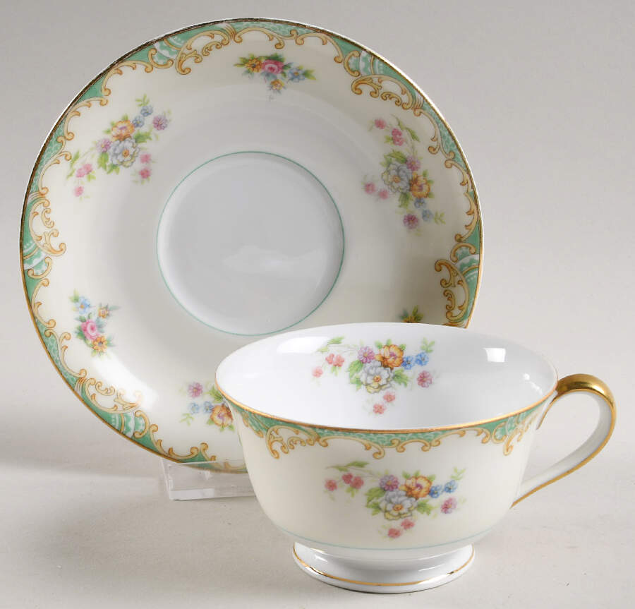 N416 Flat Cup & Saucer Set by Noritake-1