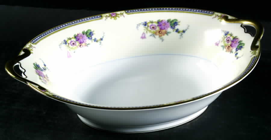 N418 10" Oval Vegetable Bowl by Noritake-1