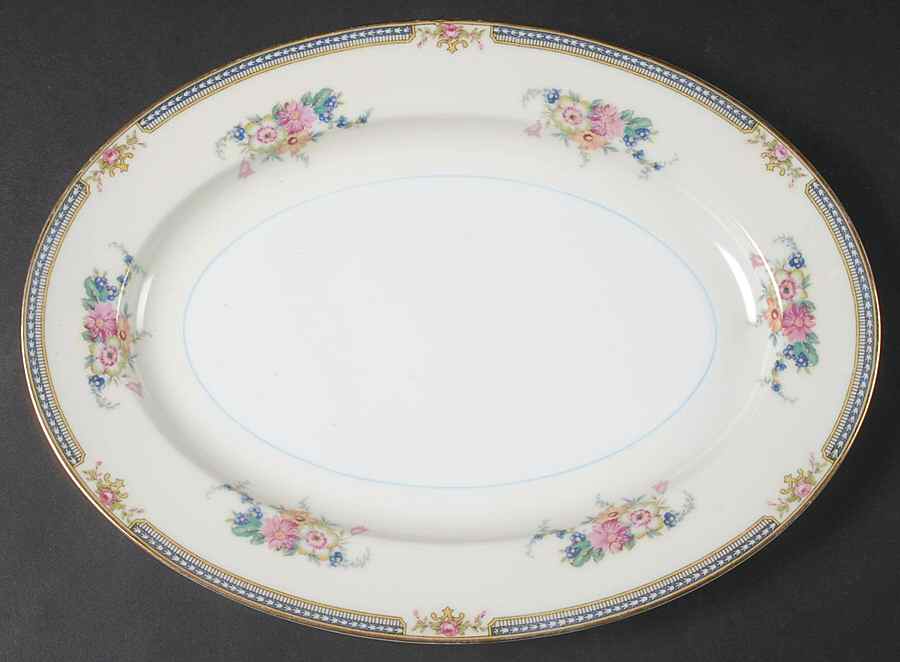 N418 11" Oval Serving Platter by Noritake-1
