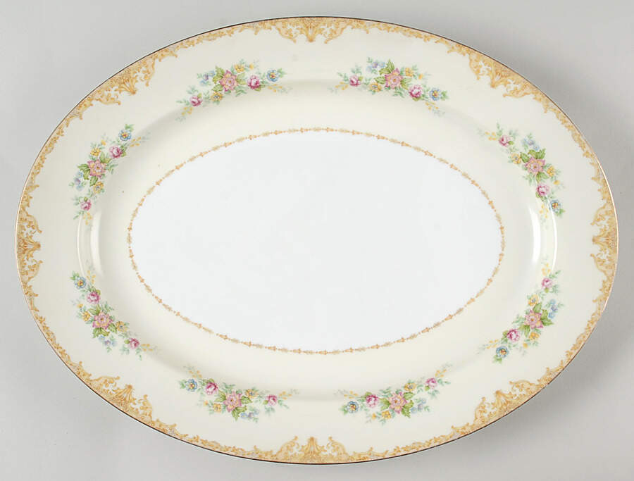 N42 16" Oval Serving Platter by Noritake-1